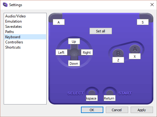 controls for gba emulator on mac